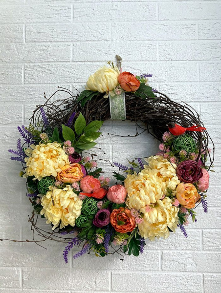 Венок декоративный "Цветочный"